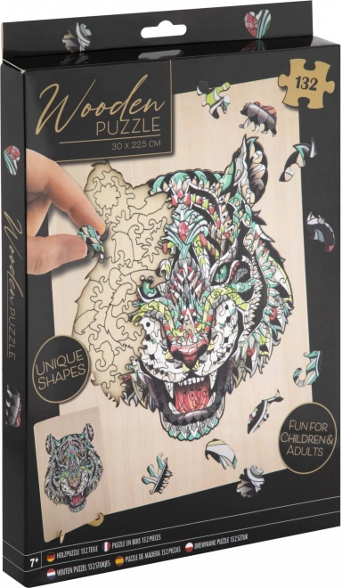 Dřevěné puzzle Tygr 135 dílků