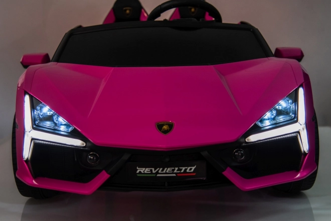 Růžový děti elektrické auto Lamborghini Revuelto XL