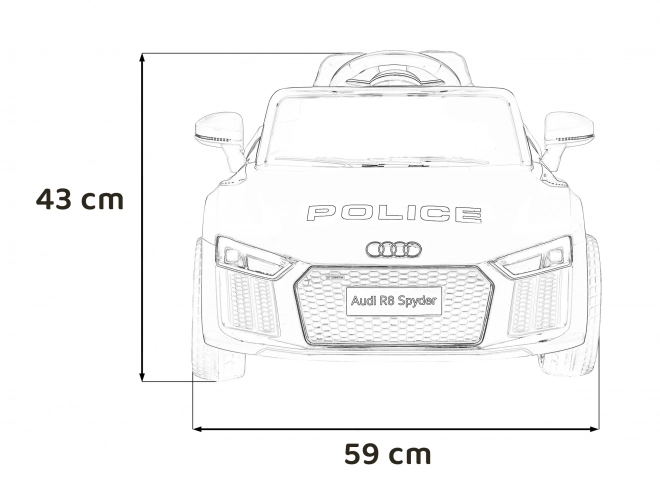 Audi R8 Policejní vozidlo