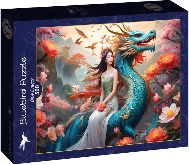 Puzzle Modrý Drak 500 Dílů