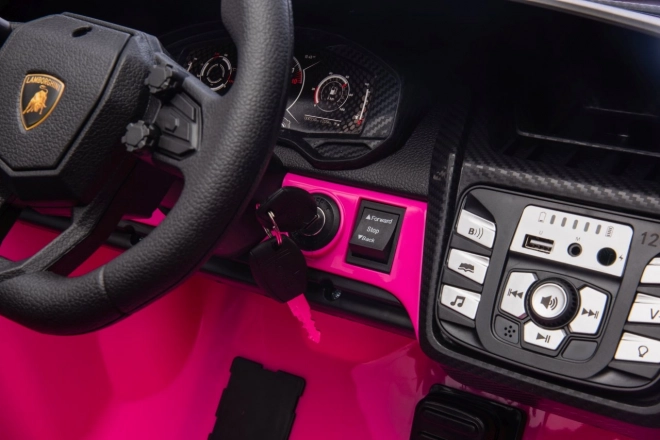 Růžový děti elektrické auto Lamborghini Revuelto XL
