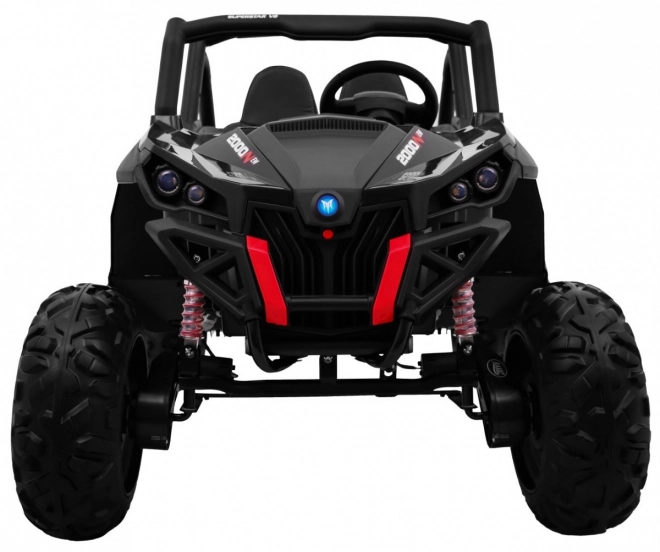 Dětské autíčko UTV-MX černé 4x4 s MP4, dálkové ovládání a LED osvětlení