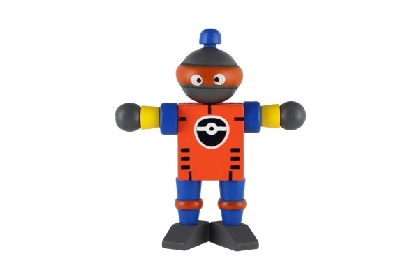 Robot dřevo 12cm od 18 měsíců - 1 kus