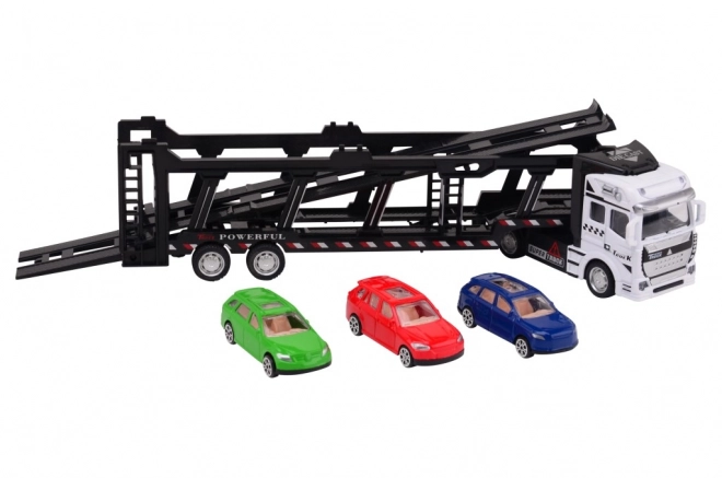 Nákladní auto - přeprava aut kovový model