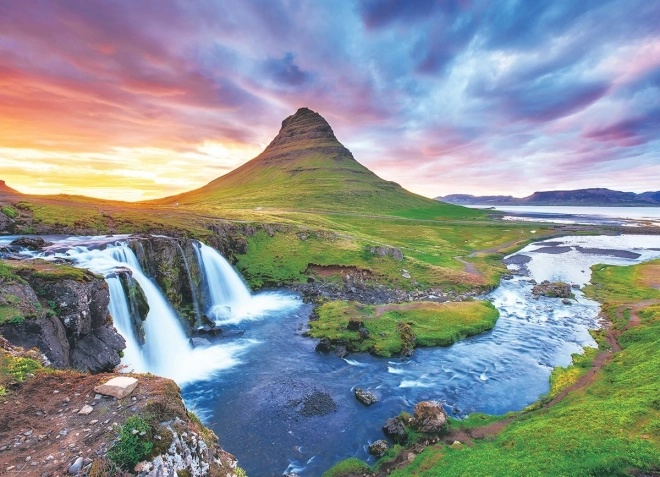 EUROGRAPHICS Puzzle Vodopád Kirkjufell, Island 1000 dílků