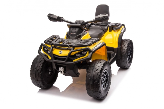 Dětská čtyřkolka Can Am Outlander ATV žlutá