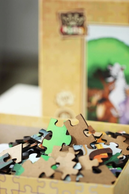 ART PUZZLE Dřevěné puzzle Dinosauři na rybách 16 dílků