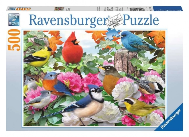 Puzzle Zahradní Ptáci Ravensburger 500 Dílů