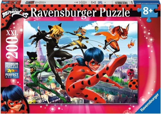 Ravensburger puzzle Miraculum Ladybug a Černý kocour 200 dílků