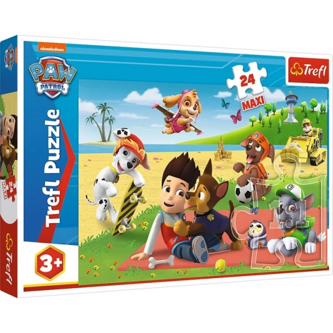 Puzzle 24 dílků MAXI Tlapková patrola Deka Fun