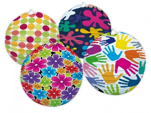 Papírový lampion koule 25 cm