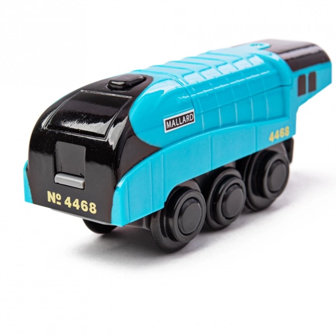 Elektrická lokomotiva Mallard modrá