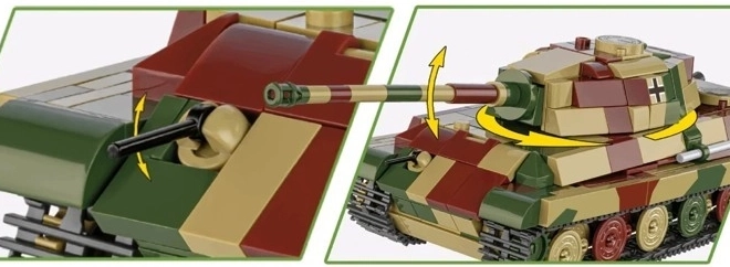 Model tanku Tiger II Königstiger z plastových kostiček