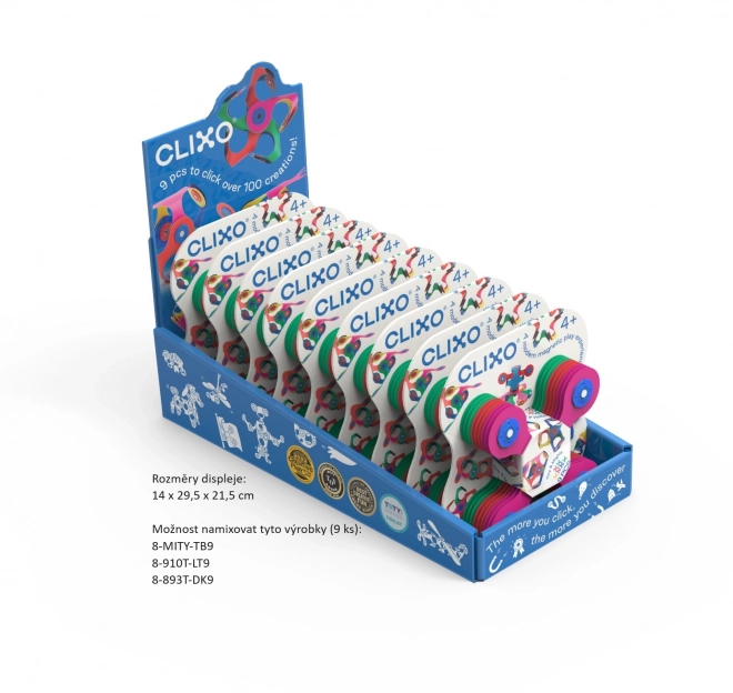 Magnetické bloky Clixo Designer Pack, béžová barva