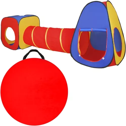 Dětský hrací stan 3v1 Tipi + Tunel + Domek