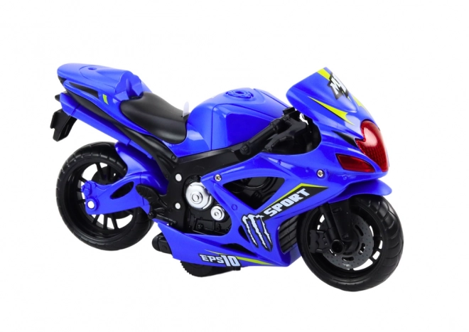 Motorka sportovní s frikčním pohonem, světlo a zvuk, 2 barvy