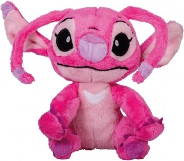 Plyšový anděl Sedící Stitch růžová 22 cm