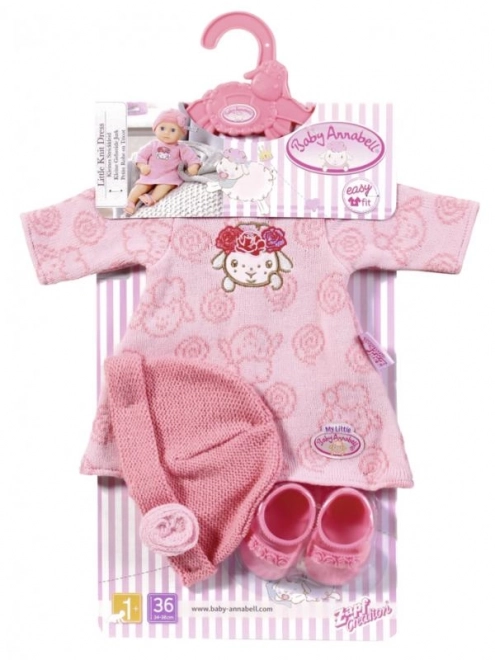 Baby Annabell Little  Pletené šatičky 36 cm