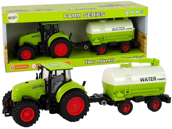 Traktor s přívěsem Velká kola Zelená farma