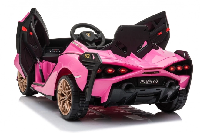 Lamborghini SIAN dětské auto na baterii s ovladačem – Růžové