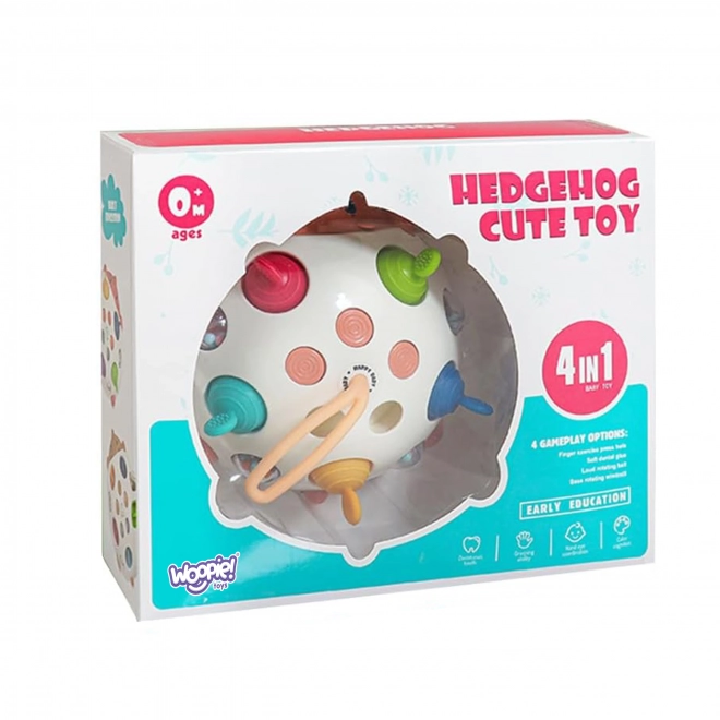 Smyslová hračka Ježek 4v1 Pop-it Aktivní