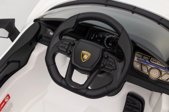 Dětský elektrický vůz Lamborghini Revuelto bílý