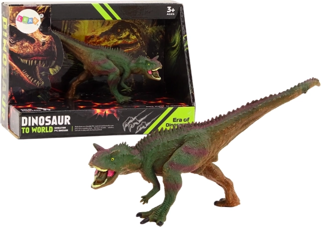 Figurka dinosaura Carnotaurus zelenohnědá