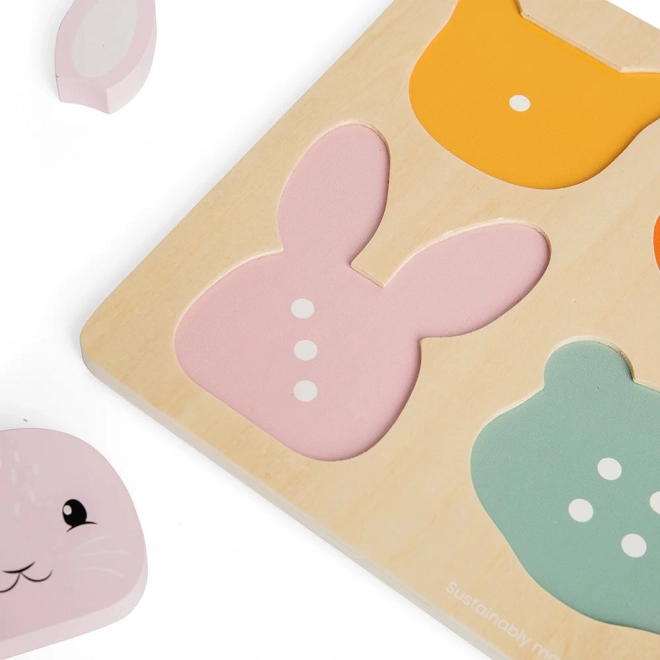 Dřevěné vkládací puzzle s počítáním Bigjigs Toys
