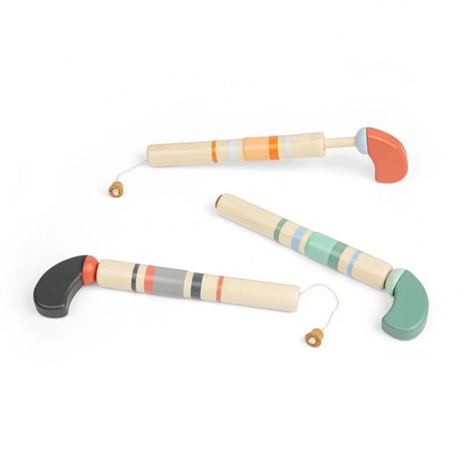 Dřevěná pistole špuntovka Bigjigs Toys