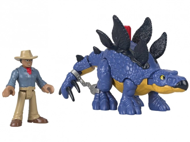 Sada figurek Jurassic World Imaginext Stegosaurus a Dr. Grant