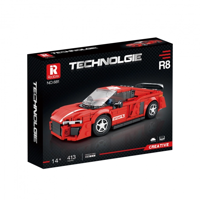 Stavebnice Reobrix 681 Sportovní auto 413 dílků
