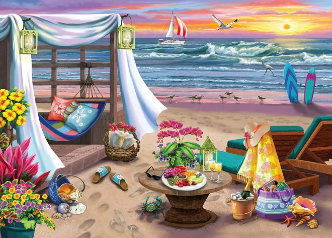 Puzzle Na Pláži Cabana XXL 500 Dílů od Ravensburger