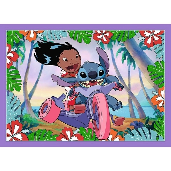 Puzzle Lilo & Stitch 4v1 Šílený den Trefl