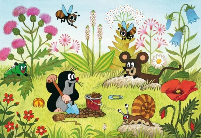 RAVENSBURGER Puzzle Krteček na zahrádce 2x24 dílků