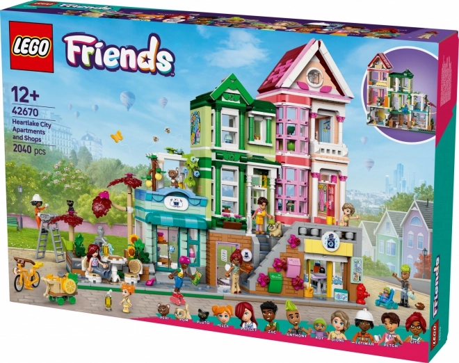 Lego Friends byty a obchody v městečku Heartlake