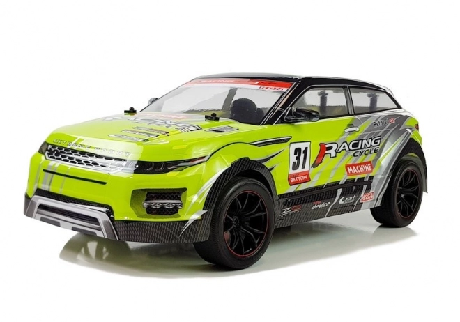 Dálkově ovládané R/C terénní auto zelené 1:10