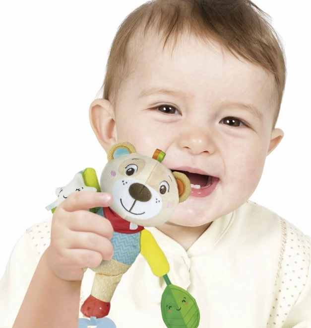 Plyšový medvídek s klipem Clementoni Baby
