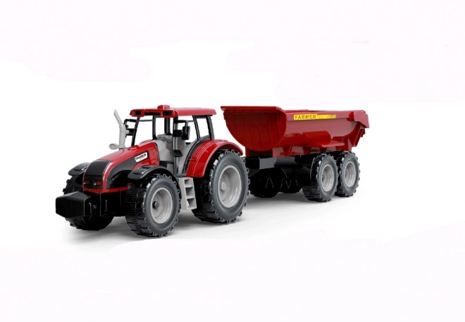 Traktor s přívěsem na setrvačníkový pohon
