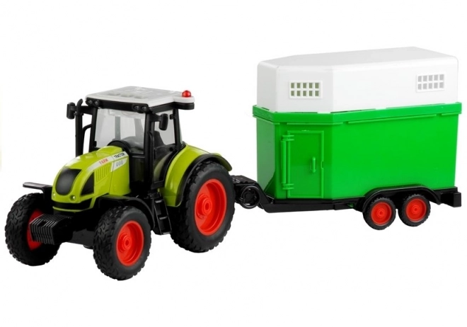 Traktor s koňským přívěsem Zvuk 1:16