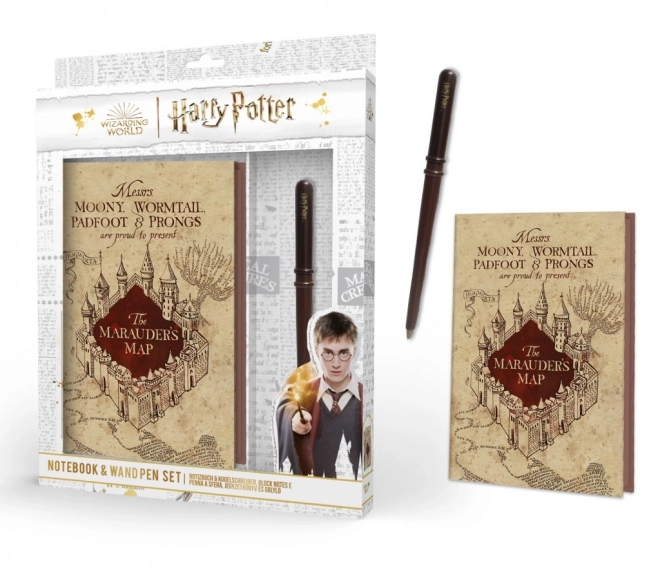 Blok a kouzelnická hůlka Harry Potter