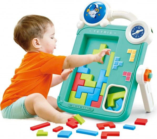 Oboustranná tabule na kreslení a Hra Tetris 2v1 Oranžová