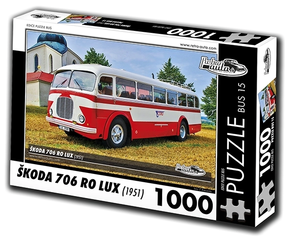 Puzzle Retro-Auta Škoda 706 RO Lux 1951 1000 dílků
