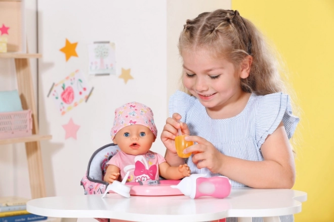 Interaktivní lahvička a lžička pro panenky BABY Born