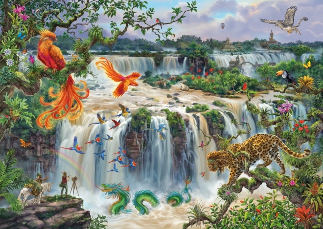 RAVENSBURGER Puzzle Fantastické vodopády Iguaçu 1000 dílků
