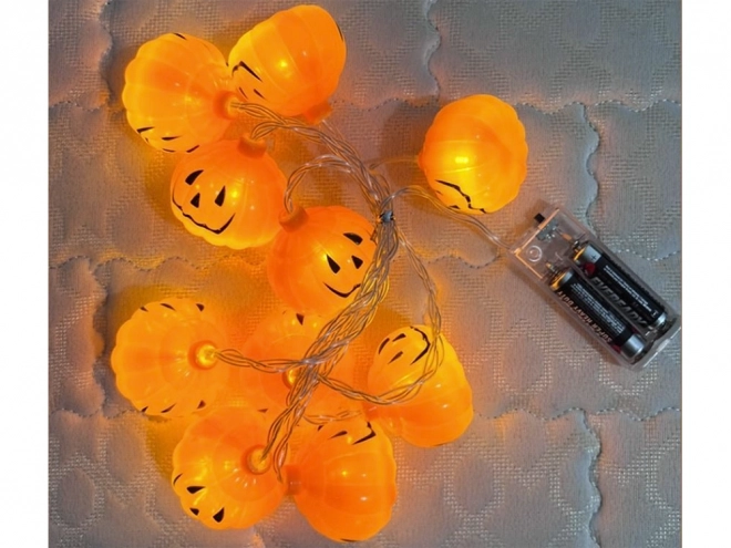 Světelná dekorace Dýňová girlanda na Halloween