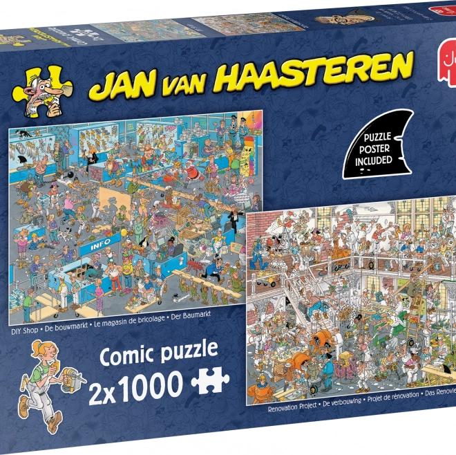 Puzzle Renovace a DIY obchod 2x1000 dílků
