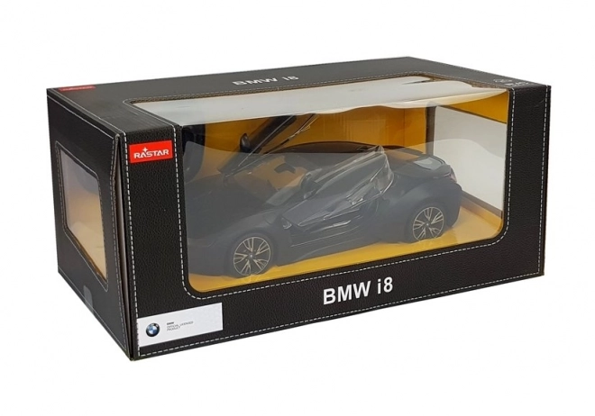 Auto R/C BMW i8 Rastar 1:14 Černé automatické dveře