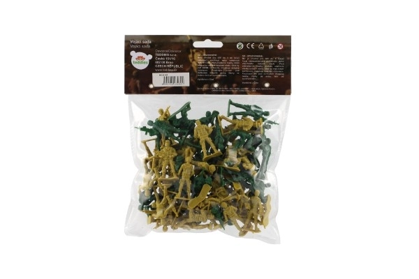 Sada vojáci 150g 2 barvy plast CZ design na kartě 18x19,5cm
