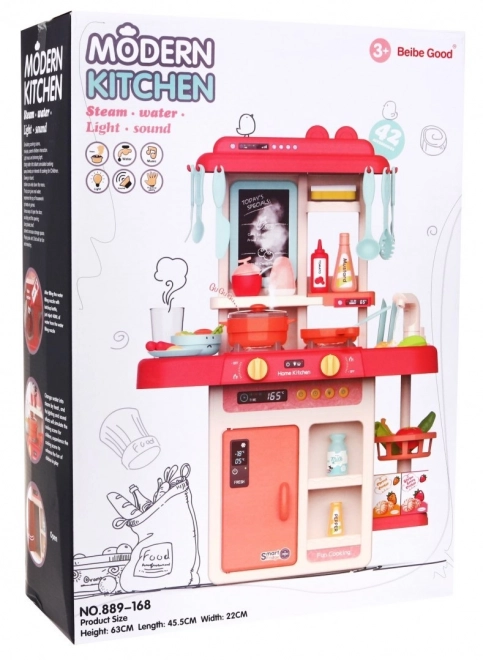 Dětská Kuchyňka Modern Kitchen Růžová