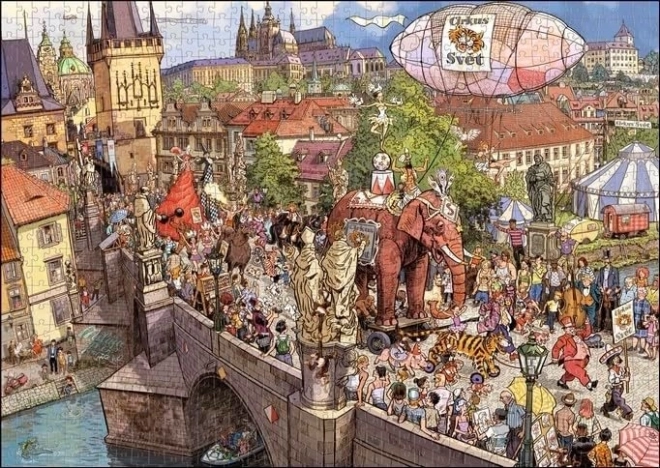 Puzzle Pouliční průvod 2000 dílků